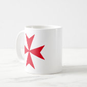 Malteserkreuz Kaffeetasse (Vorderseite Links)