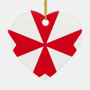 Malteserkreuz Keramik Ornament