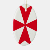 Malteserkreuz Keramikornament (Rechts)
