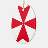 Malteserkreuz Keramikornament (Links)