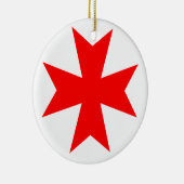 Malteserkreuz Keramikornament (Rechts)