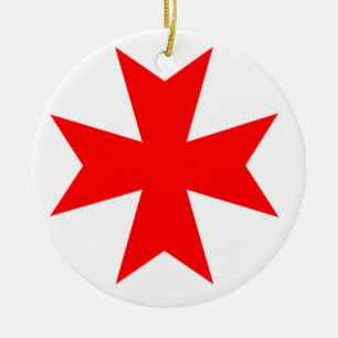 Malteserkreuz Keramikornament