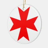 Malteserkreuz Keramikornament (Links)