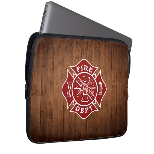 Malteserkreuz-Laptop-Tasche Feuer-Abteilung Laptopschutzhülle (Vorne Rechts)