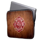 Malteserkreuz-Laptop-Tasche Feuer-Abteilung Laptopschutzhülle (Vorderseite Links)