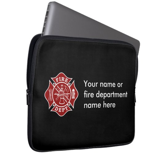 Malteserkreuz-Laptop-Tasche Feuer-Abteilung Laptopschutzhülle (Vorne Rechts)
