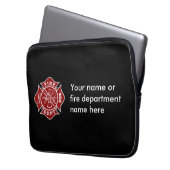 Malteserkreuz-Laptop-Tasche Feuer-Abteilung Laptopschutzhülle (Vorderseite Links)