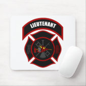 Malteserkreuz - Leutnant (roter Sturzhelm) Mousepad (Mit Mouse)