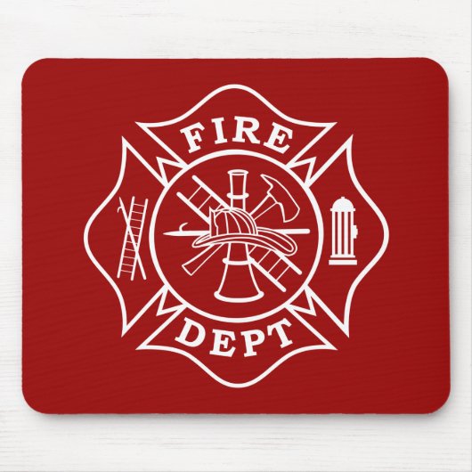Malteserkreuz Mousepad Feuer-Abteilung (Vorne)