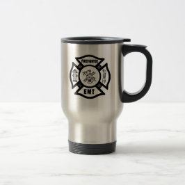 MALTESERKREUZ-REISE-TASSE DES FEUERWEHRMANN-EMT! REISEBECHER