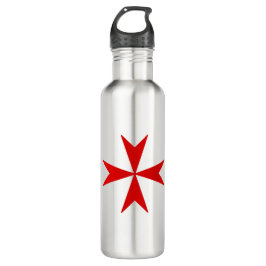 Malteserkreuz (rot) edelstahlflasche