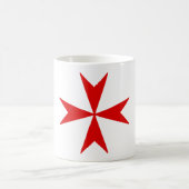 Malteserkreuz (rot) kaffeetasse (Mittel)