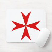 Malteserkreuz (rot) mousepad (Mit Mouse)