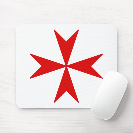 Malteserkreuz (rot) mousepad (Mit Mouse)