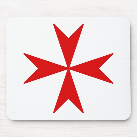 Malteserkreuz (rot) mousepad (Vorne)