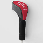 Malteserkreuz-Symbol Golf Headcover (angewinkelt)