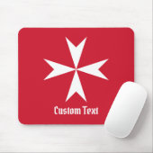 Malteserkreuz-Symbol Mousepad (Mit Mouse)