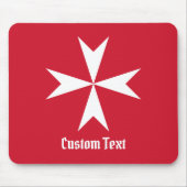 Malteserkreuz-Symbol Mousepad (Vorne)