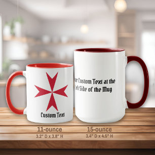 Malteserkreuz-Symbol Tasse