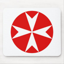 Malteserkreuz v2 (weiß auf rot)