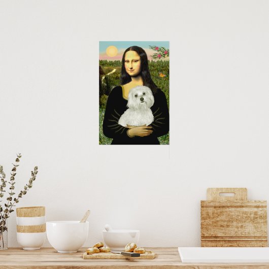 Maltesisch 11 - Mona Lisa Poster (Küche)
