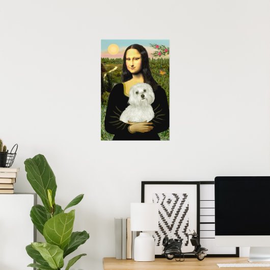 Maltesisch 11 - Mona Lisa Poster (Heimbüro)