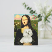 Maltesisch 11 - Mona Lisa Postkarte (Stehend Vorderseite)