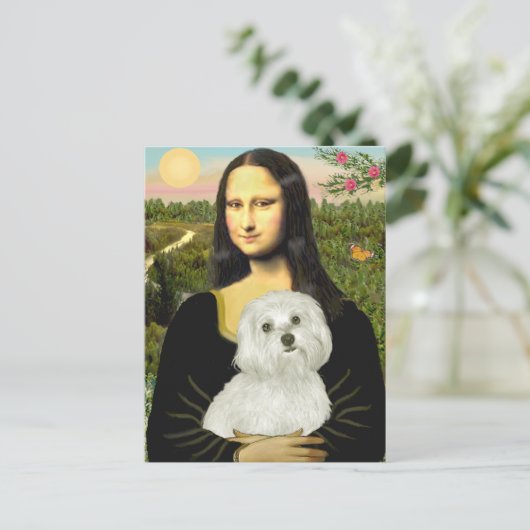 Maltesisch 11 - Mona Lisa Postkarte (Stehend Vorderseite)