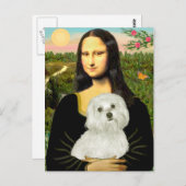 Maltesisch 11 - Mona Lisa Postkarte (Vorne/Hinten)