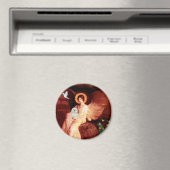 Maltesisch 11 - sitzender Engel Magnet (In Situ (Geschirrspüler))