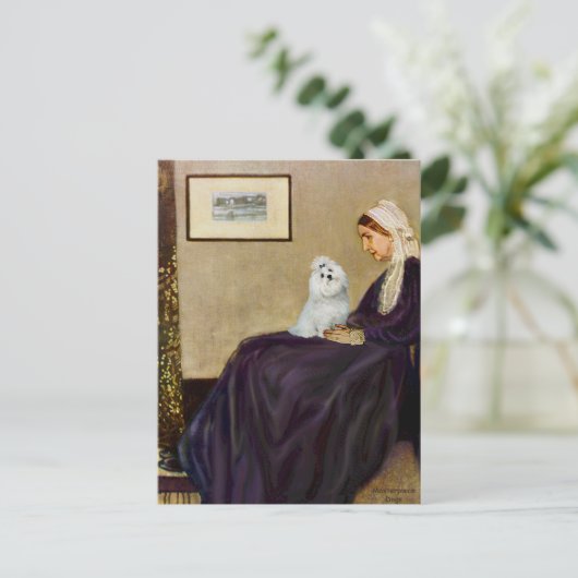 Maltesisch 6 — Whistlers Mutter Postkarte (Stehend Vorderseite)