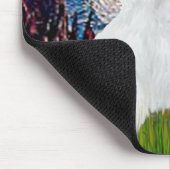 Maltesisch 8 pup - Starry Night Mousepad (Ecke)