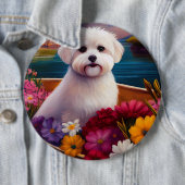 Maltesisch auf dem Paddle: Ein Landschaftliches Ab Button (Beispiel)