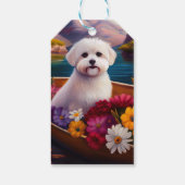 Maltesisch auf dem Paddle: Ein Landschaftliches Ab Geschenkanhänger (Rückseite)