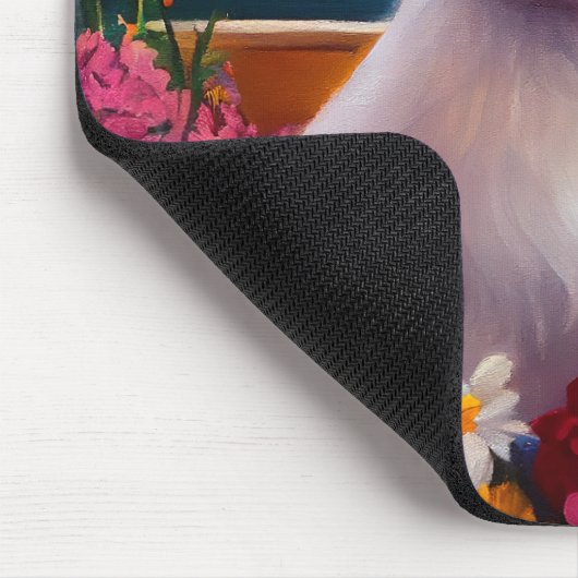 Maltesisch auf dem Paddle: Ein Landschaftliches Ab Mousepad (Ecke)