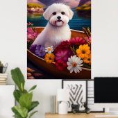 Maltesisch auf dem Paddle: Ein Landschaftliches Ab Poster (Heimbüro)