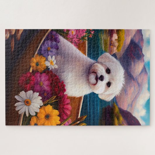 Maltesisch auf dem Paddle: Ein Landschaftliches Ab Puzzle (Horizontal)