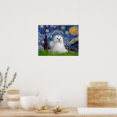 Maltesisch (C) - Starry Night Poster (Küche)