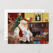 Maltesisch des Weihnachtsmanns (R) Feiertagspostkarte (Vorne/Hinten)