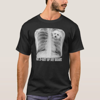 Maltesisch die Röntgenaufnahme meiner Herz-Hund-Li T-Shirt