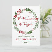 Maltesisch frohe Weihnachten, Custom Feiertagskarte (Stehend Vorderseite)