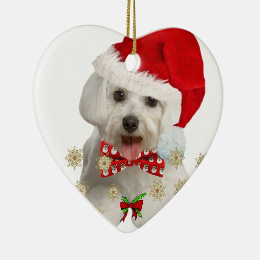 Maltesisch Frohe Weihnachtsgeschenke Keramik Ornament (Rechts)