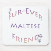 Maltesisch Furever Mousepad (Vorne)