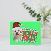 Maltesisch haben Holly Jolly Weihnachten (Stehend Vorderseite)