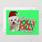 Maltesisch haben Holly Jolly Weihnachten (Vorne/Hinten)