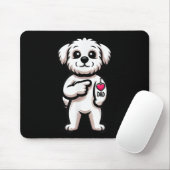 Maltesisch I Liebe Vater Funny Dog Tattoo _1 Mousepad (Mit Mouse)