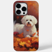 Maltesisch im Herbst Leaves Fall Inspiriert Case-Mate iPhone Hülle (Rückseite)