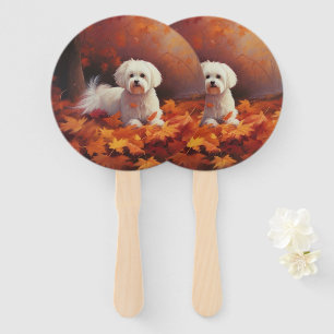 Maltesisch im Herbst Leaves Fall Inspiriert Fächer