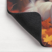 Maltesisch im Herbst Leaves Fall Inspiriert Mousepad (Ecke)