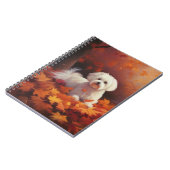 Maltesisch im Herbst Leaves Fall Inspiriert Notizblock (Linke Seite)